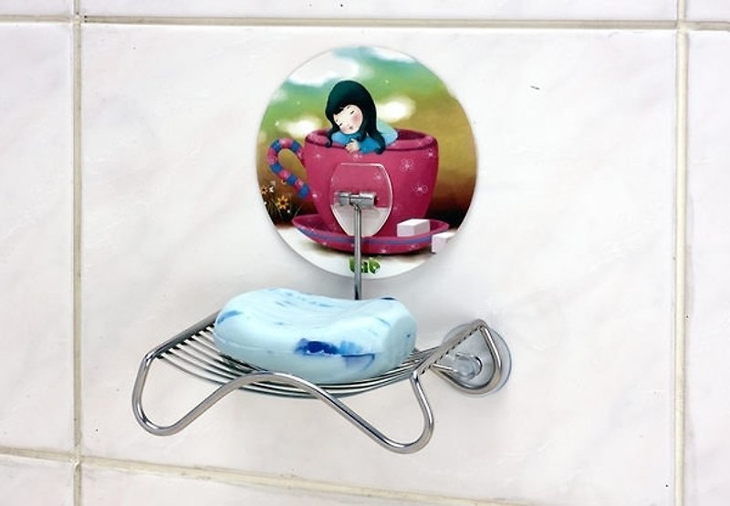＊Popular design type ＊No drilling and sticking series Stainless Steel soap holder, soap dish, soap dish, vegetable cloth holder - อุปกรณ์ห้องน้ำ - วัสดุอื่นๆ สีเทา