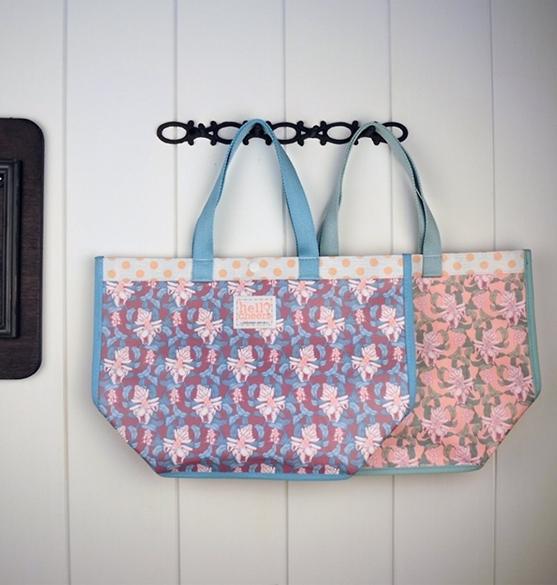 TAIWAN DNA環保購物袋船型款--島田氏月桃 - 側背包/斜孭袋 - 塑膠 粉紅色