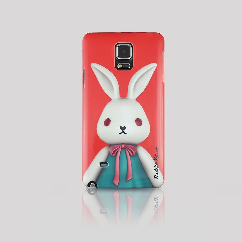 (Rabbit Mint) Mint Rabbit Phone Case - Bu Mali Merry Boo - Samsung Note 4 (M0001) - Phone Cases - Plastic Red