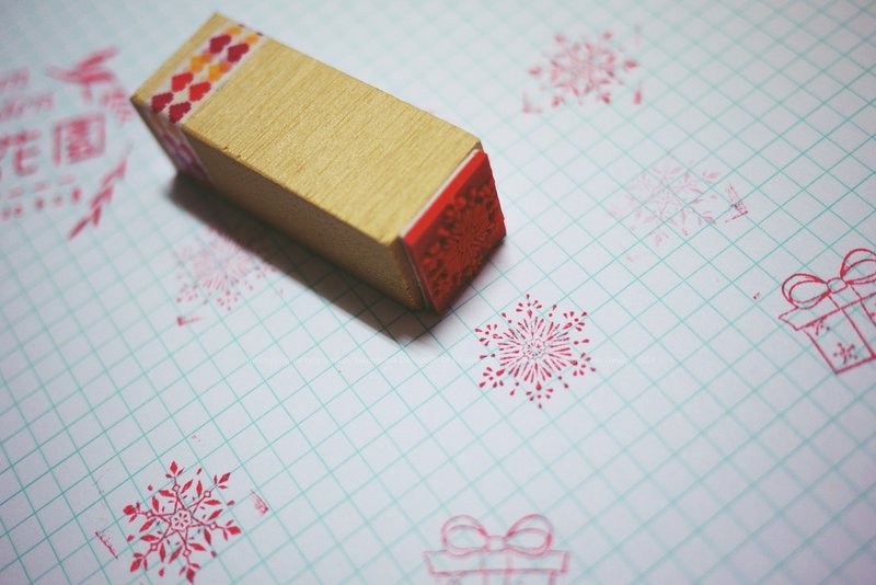 Merry Xmas ! 聖誕節快樂 ! 手寫聖誕卡、手帳、年曆、日誌必備☞印章組 [ 聖誕樹、禮物、雪花、聖誕襪、拐杖糖、蝴蝶結、手套、雪橇、麋鹿、聖誕老人老公公 ] - 日曆/月曆/年曆 - 木頭 