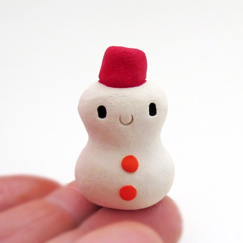 Snowman figurine of Ceramics &quot;A pretty small snowman&quot;