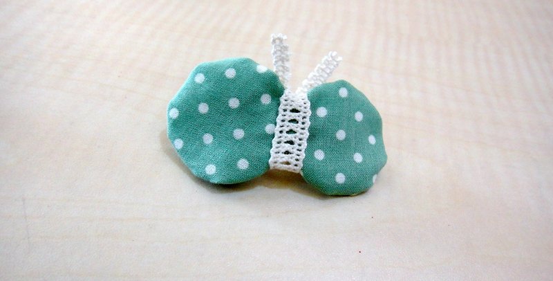 Green Water Jade Butterfly Hair Clip - Hair Accessories - Other Materials Green