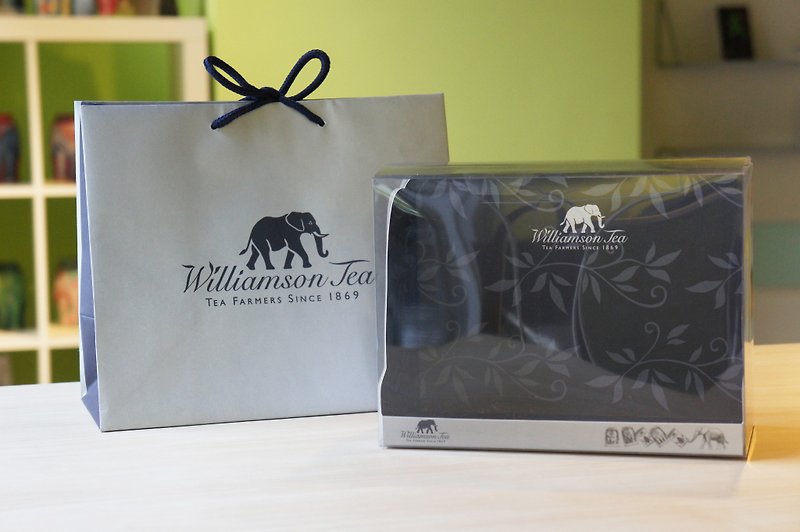 [Additional goods] Williamson tea elephant can gift box (excluding elephant cans / please buy an elephant can) - ชา - กระดาษ สีเงิน