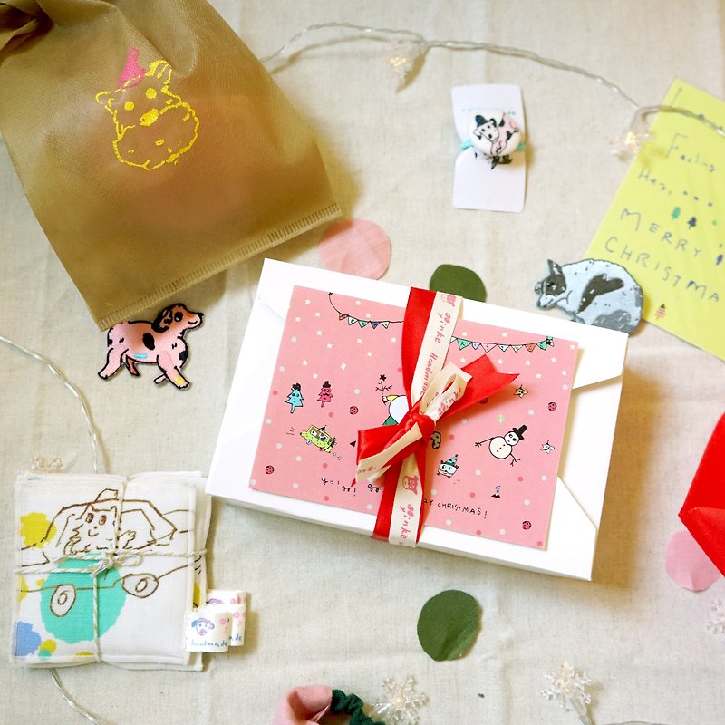 Christmas offer Choose three 100 yuan to go to Christmas halo Christmas Christmas card - Cards & Postcards - Paper Multicolor