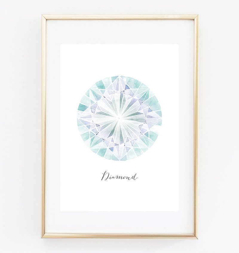 Diamond (purple) customizable posters - Wall Décor - Paper 