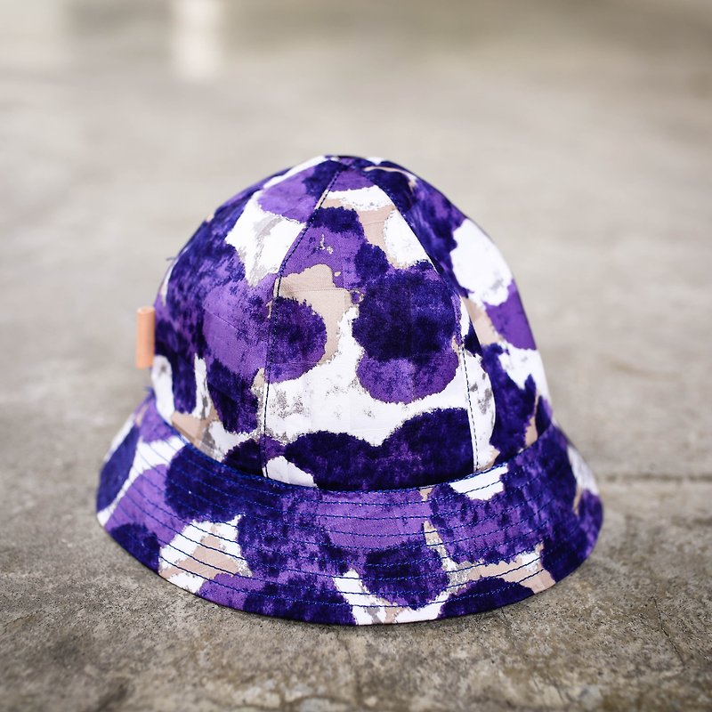 [Sunny & Rainy sided hat] ZiHAT-001 / little purple (violet) + plain blue / when ordering please inform head circumference public remarks scores - หมวก - วัสดุอื่นๆ 