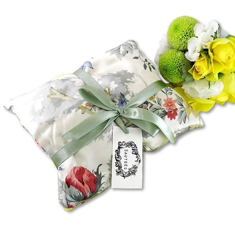 Fast shipping-happiness SPA warm and hot compress pack (M size vanilla satin pure silk) - Fragrances - Plants & Flowers Multicolor