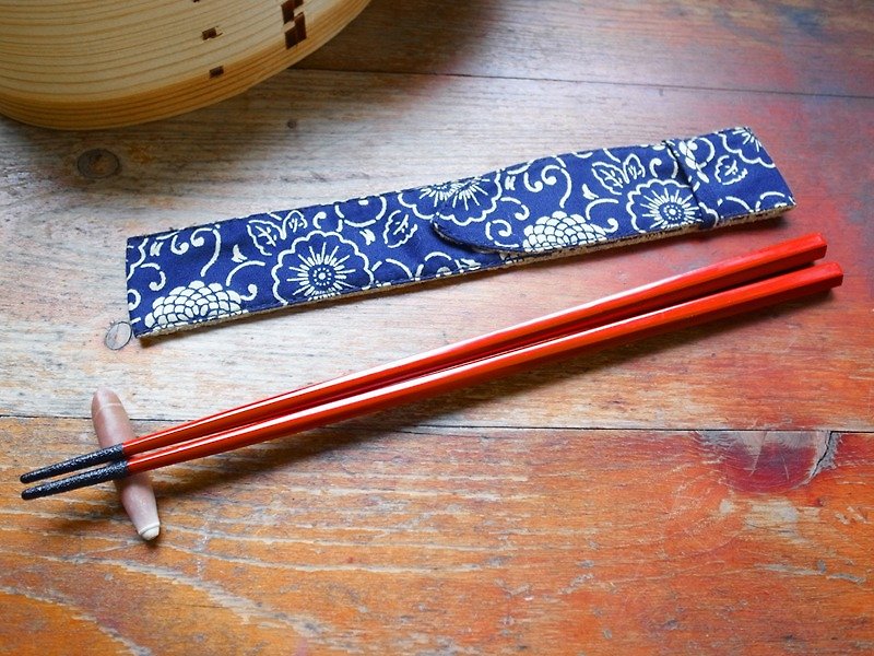 [Richu Lacquer Art] Runxia‧Red Vermillion-Natural Lacquer Handmade Chopsticks - Chopsticks - Wood Red