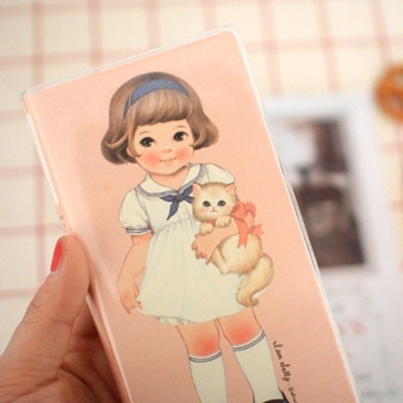 Korea Afrocat papredoll mate pocket book2 <Sally> Vintage paper dolls PDA notebook notepad painting - Notebooks & Journals - Paper Multicolor