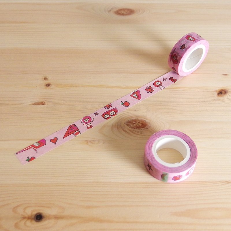 Masking tape / Red Candy - Washi Tape - Paper Red