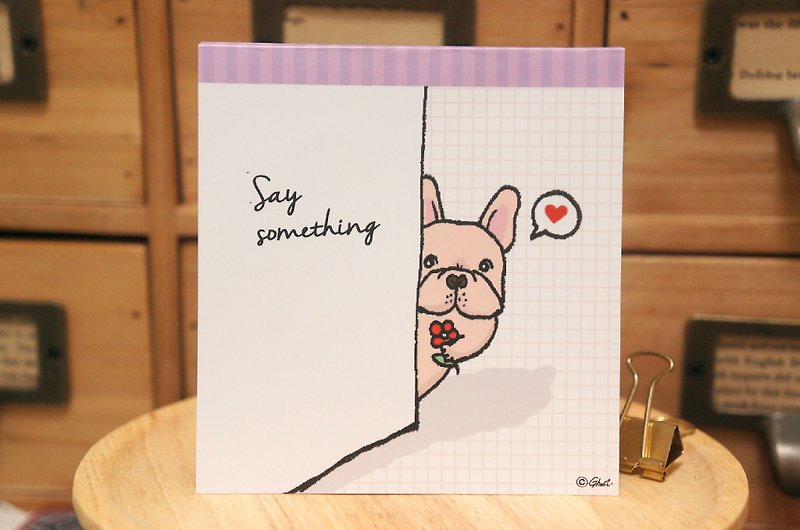 (Sold out) Notepaper - feel shy - Sticky Notes & Notepads - Paper Purple