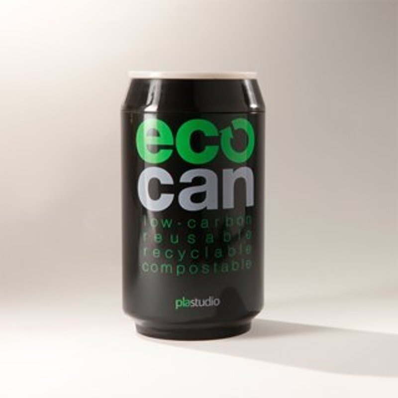 其他材質 咖啡杯 黑色 - Can Republic肯環保可樂罐隨行杯-小(黑色)