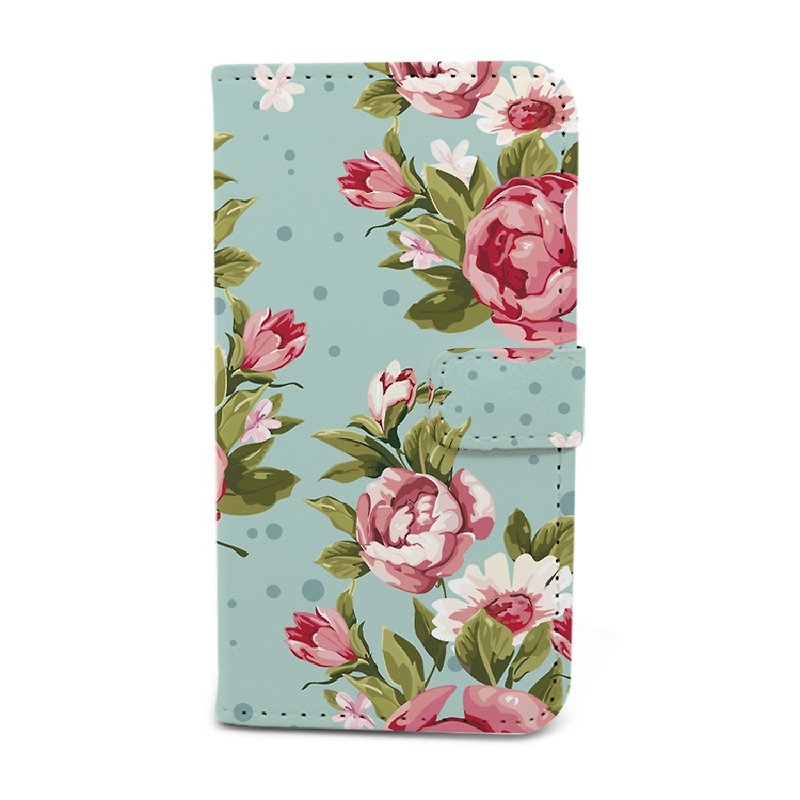 Rose Flower Retro Multifunctional Phone Case (E06)-iPhone 4, iPhone 5, iPhone 6, iPhone 6, Samsung Note 4, LG G3, Moto X2 - Other - Genuine Leather 
