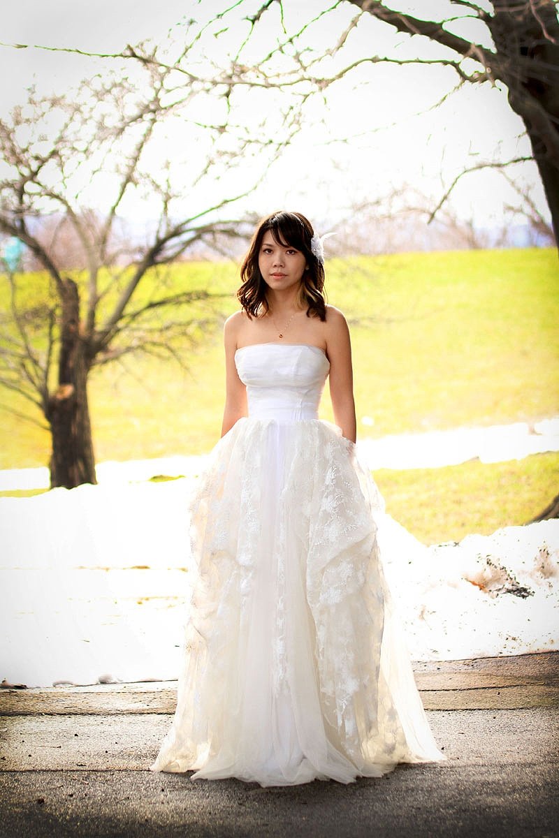 Demeter 浪漫典雅刺繡純手工婚紗/ 禮服wedding/訂製 /結婚客製化 - 禮服/小禮服 - 其他材質 
