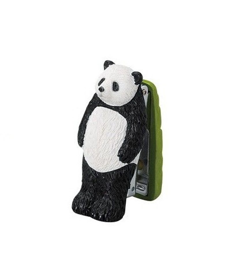 SUSS-Japanese cute mini animal modeling stapler (panda) - birthday gift recommendation - Free Shipping - แม็กเย็บ - วัสดุอื่นๆ ขาว