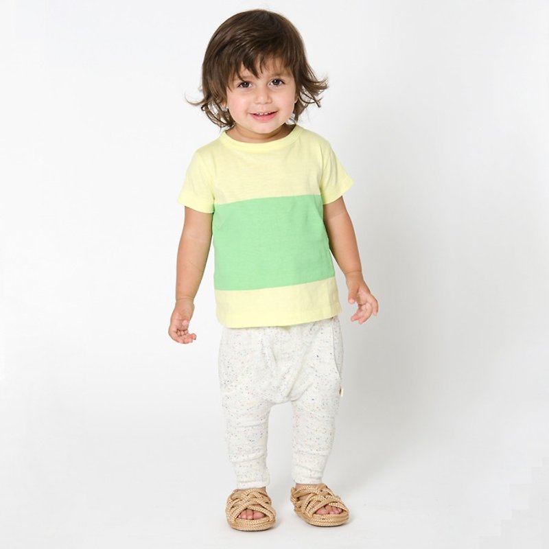 【Swedish children's clothing】Organic cotton soft and comfortable onesies pants 60cm to 3 years old beige - Onesies - Cotton & Hemp White