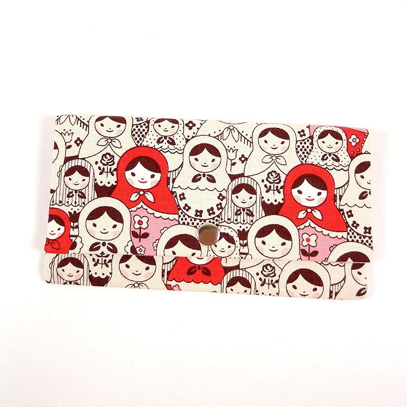 Passbook red envelopes of cash pouch - Russian doll (red) - ถุงอั่งเปา/ตุ้ยเลี้ยง - ผ้าฝ้าย/ผ้าลินิน สีแดง