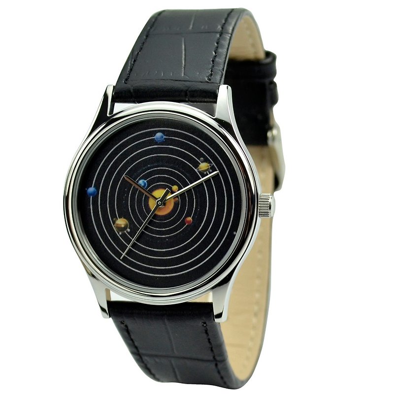 Solar Watch-Free Shipping - นาฬิกาผู้หญิง - โลหะ สีดำ
