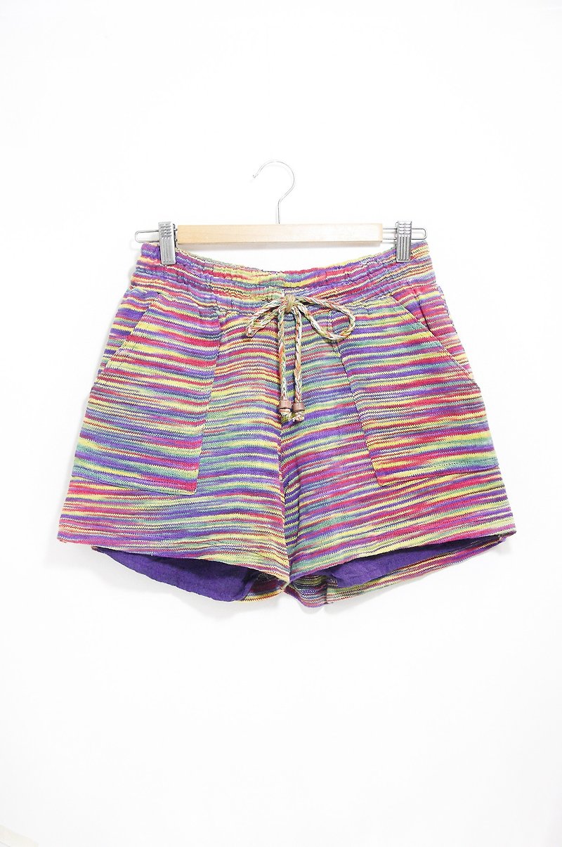Stitching knit shorts - gradient colorful tone (limit one) - Women's Pants - Other Materials Multicolor