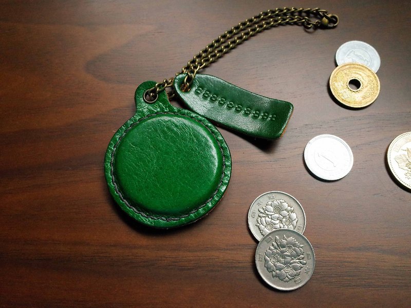 Taiwan EASYCARD Keyring A-Type- Green - Keychains - Genuine Leather Green