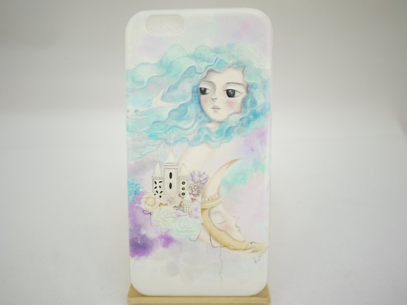 Hand-painted Love series - intuition -tinting Lin Wenting "iPhone / Samsung / HTC / LG / Sony / millet" TPU phone case - Phone Cases - Silicone Blue
