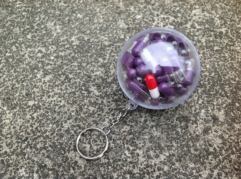 球救系列鑰匙圈——紅透山藥 - チャーム - プラスチック パープル