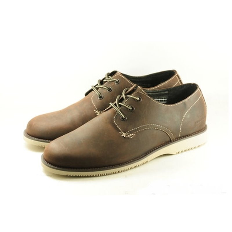 [Antony] Dogyball Oxford Derby College Wind casual shoes two colors black brown - รองเท้าลำลองผู้ชาย - หนังแท้ สีดำ