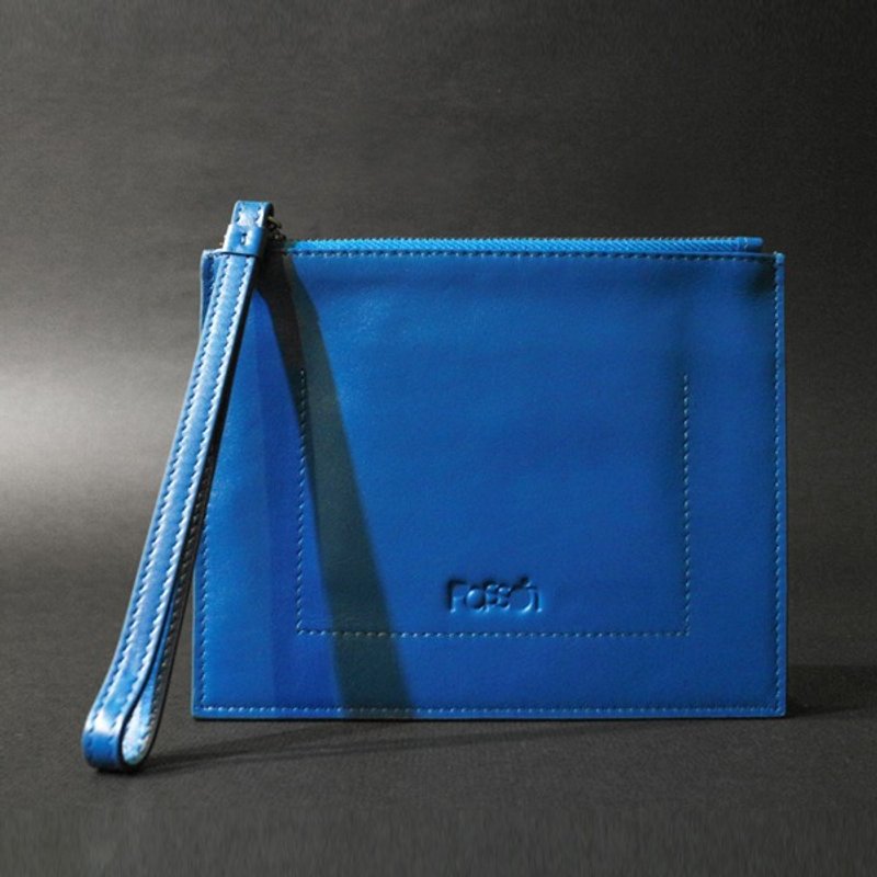 Passion small purse blue - Coin Purses - Genuine Leather Blue