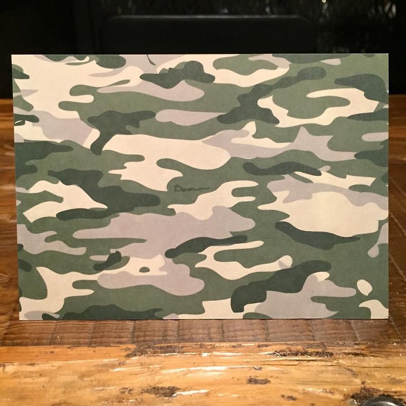 Camo Cater Postcard - Cards & Postcards - Paper Green