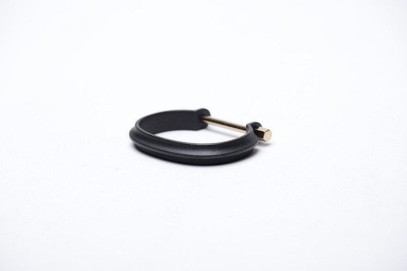 Drilling Lab - Clamp Bracelet · lock ring (black gold) - Bracelets - Other Metals 