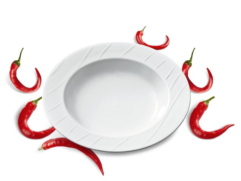 Simplicity Soup Plate Set-24cm / 4pcs - Small Plates & Saucers - Porcelain White