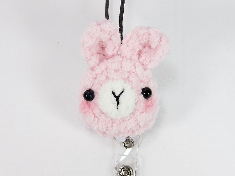 Pink Bunny - Rabbit - Retractable purse - documents folder - ที่ใส่บัตรคล้องคอ - วัสดุอื่นๆ หลากหลายสี