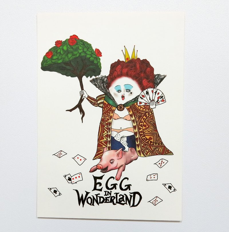 The red queen / postcard - Cards & Postcards - Paper White