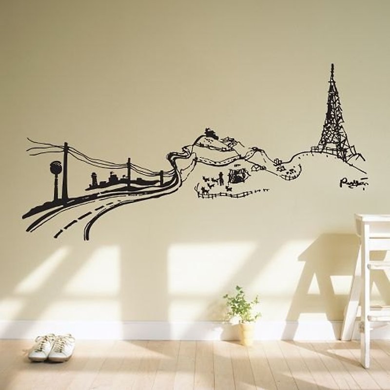 / Country / Wall Sticker / ECO-Material - Wall Décor - Other Materials Black