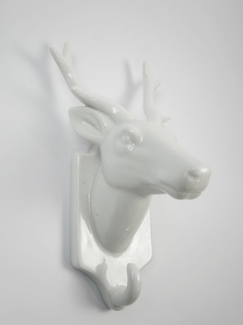 [SUSS] British brand Sass & amp; Belle_ cute deer elegant styling ceramic high texture Hook - Wall Décor - Other Materials White