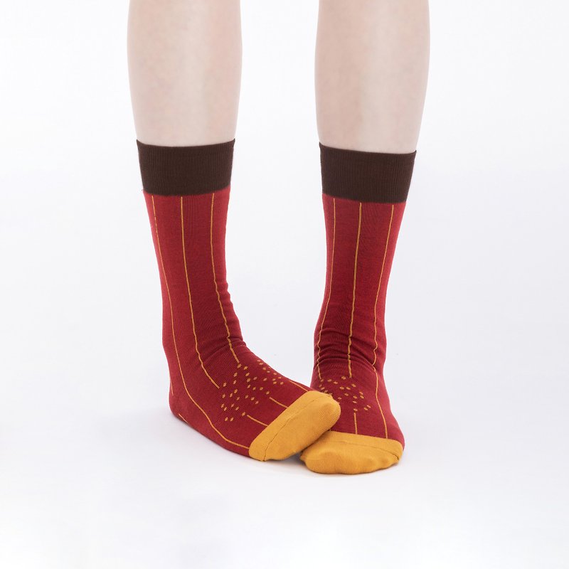 Glaze 1 and 1/2 socks - ถุงเท้า - ผ้าฝ้าย/ผ้าลินิน สีน้ำเงิน