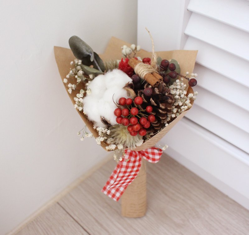 Flover Fulla Design*Christmas Limited*small bouquet of dried fruits - ของวางตกแต่ง - วัสดุอื่นๆ 