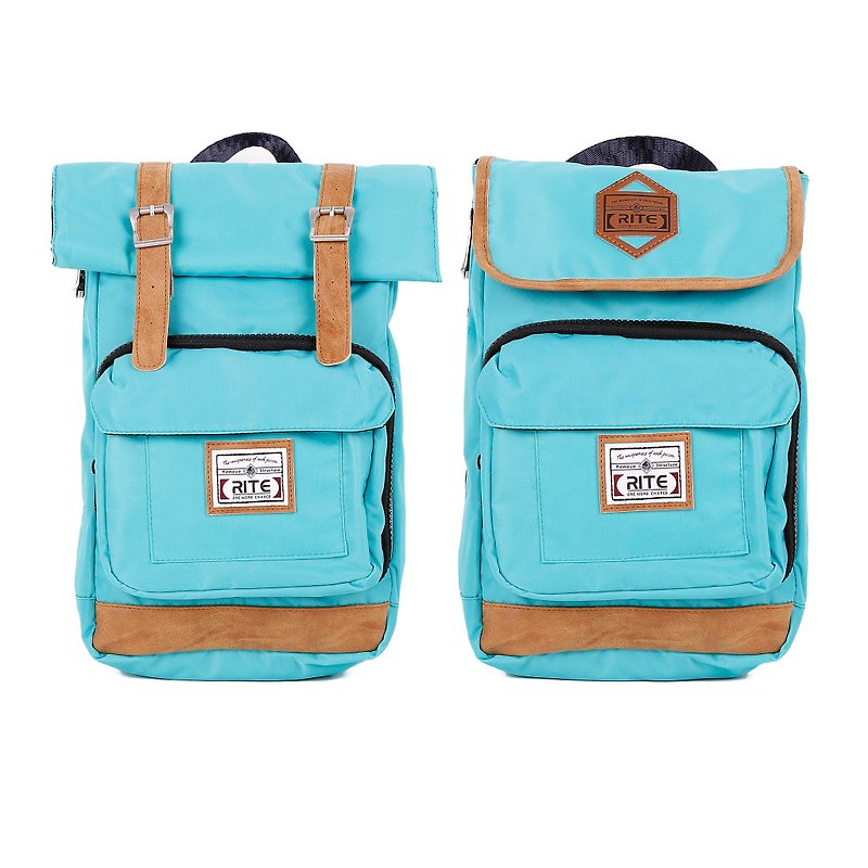 RITE twin package ║ vintage bag flight bag x 2.0 (S) - Nylon Fenlv ║ - กระเป๋าแมสเซนเจอร์ - วัสดุกันนำ้ สีเขียว