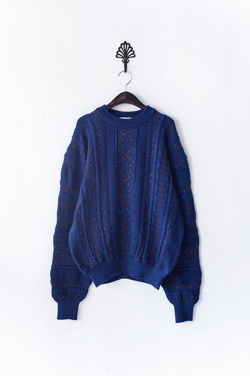 【Banana Flyin'】日本製 復古著 混色立體壓紋 套頭毛衣 - Women's Sweaters - Other Materials 