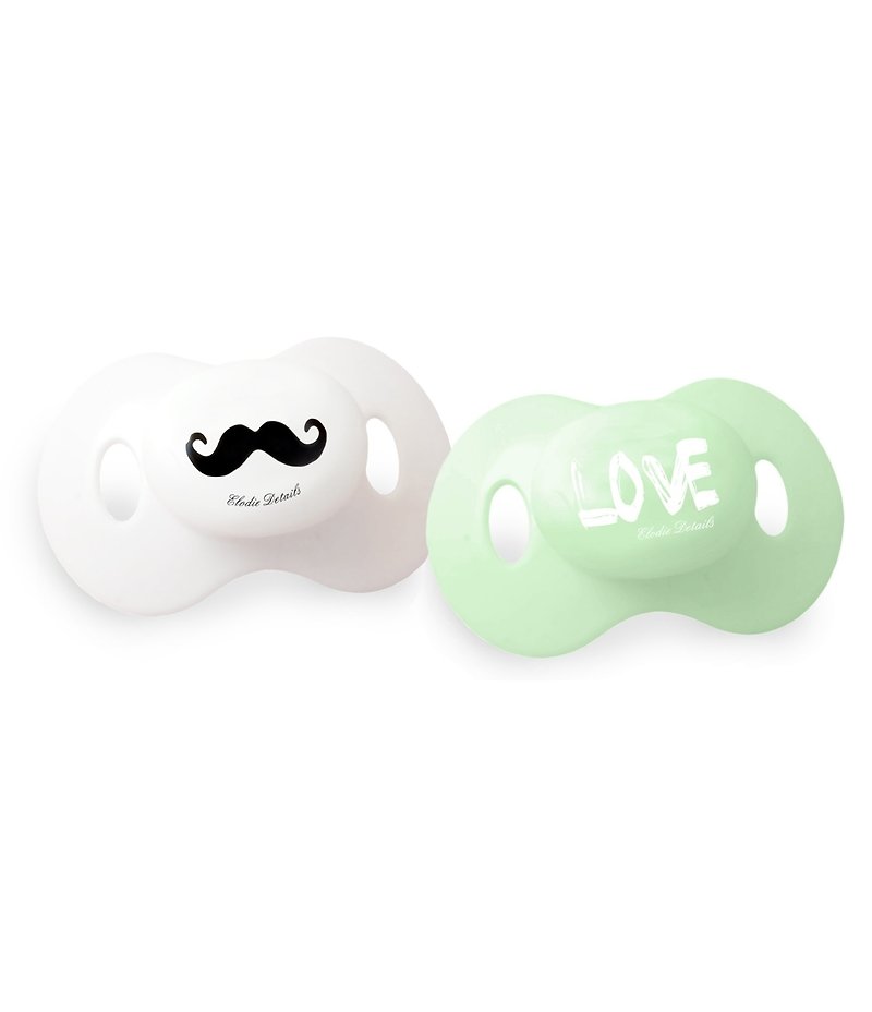 [Elodie Details] Pacifier - Mustache Love - อื่นๆ - วัสดุอื่นๆ ขาว