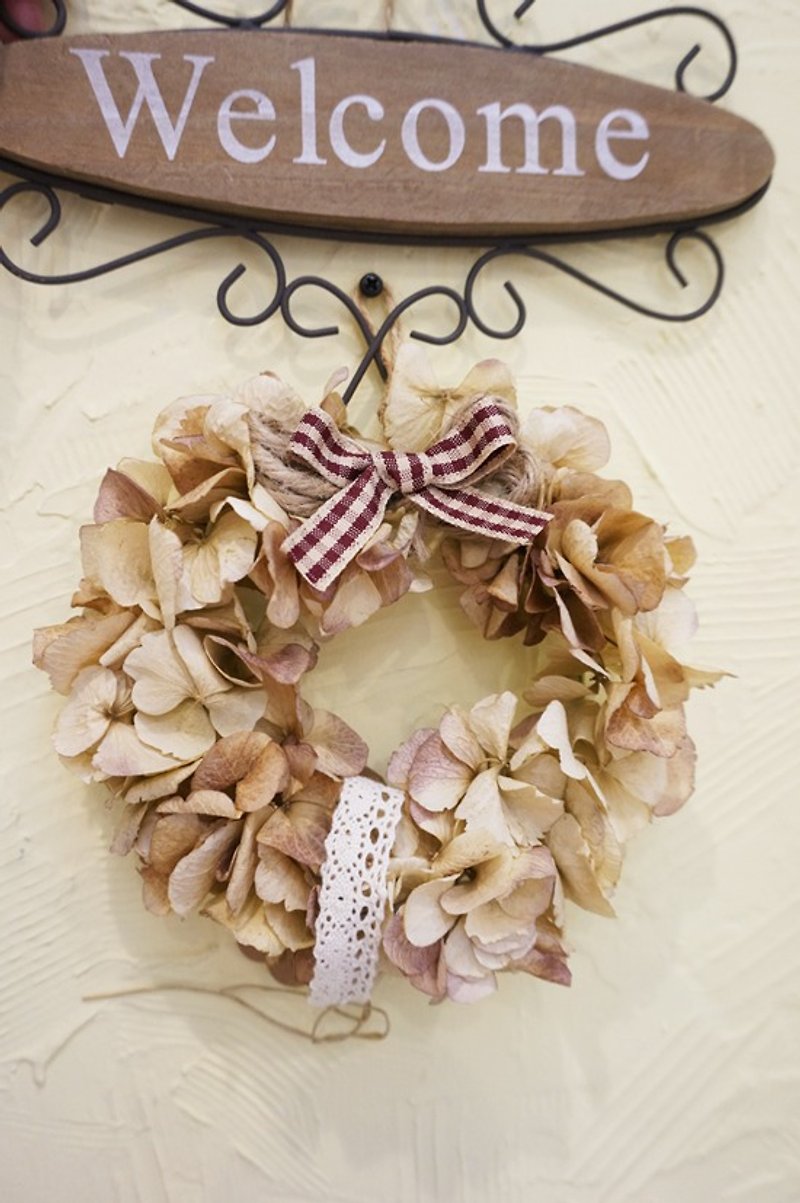 Dried wreath - Hydrangea - Plants - Other Materials Green