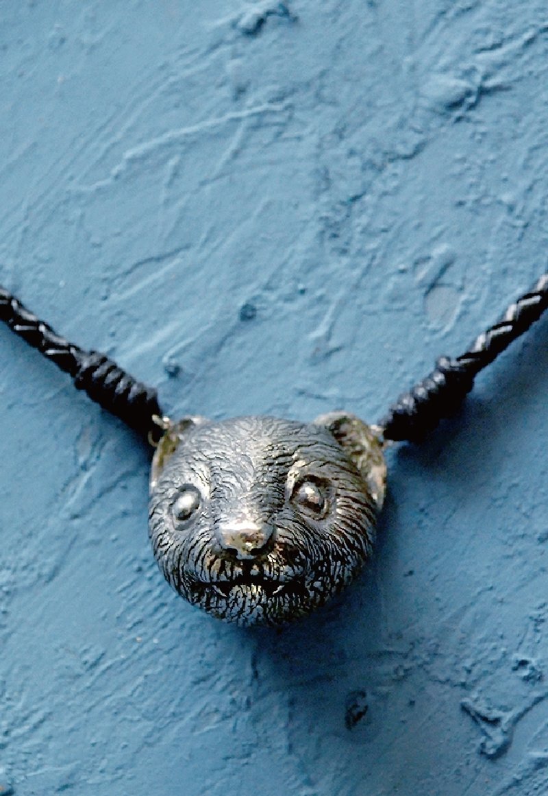 ▽- Ferret Necklace -▽925 silver - Necklaces - Other Metals Blue