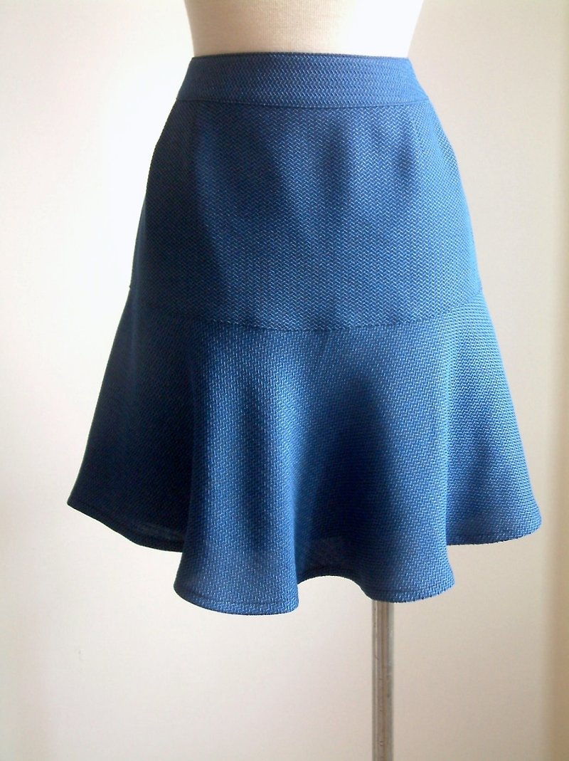 平衡系列-裙子(寶藍) - 裙子/長裙 - 其他材質 藍色