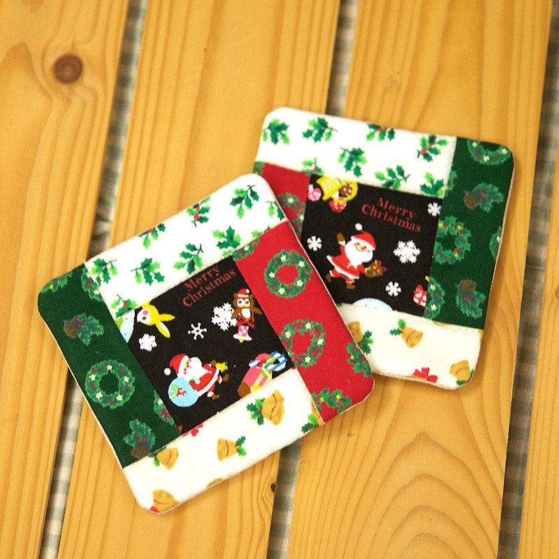 Christmas gifts - Christmas coaster set (of two) - Coasters - Other Materials 