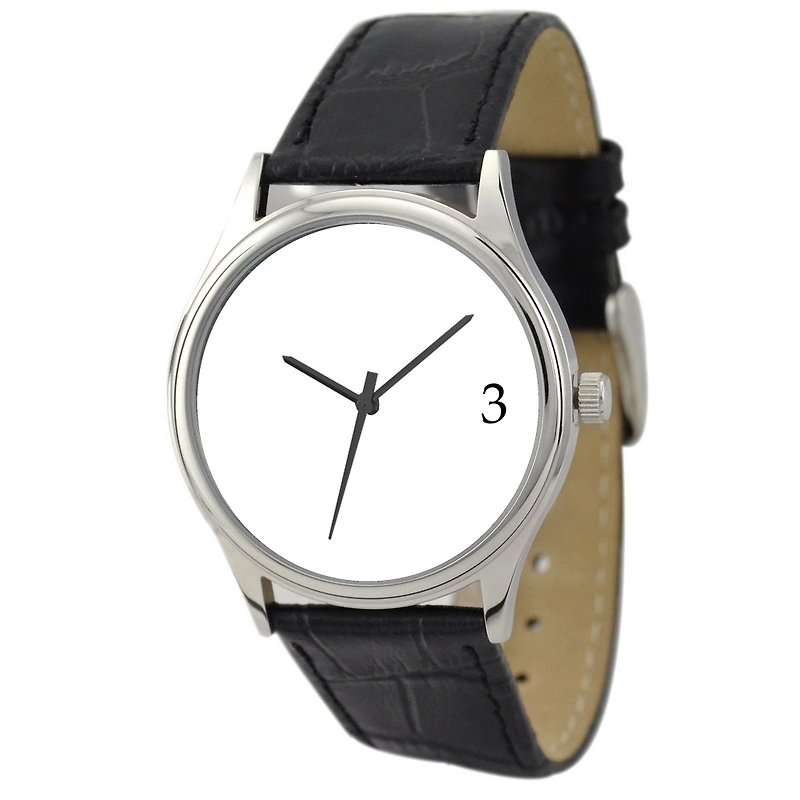 シンプルな腕時計（＃3） - 腕時計 - 金属 ホワイト