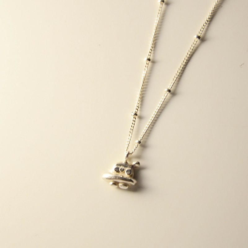 Little UFO Necklace - Necklaces - Other Metals White
