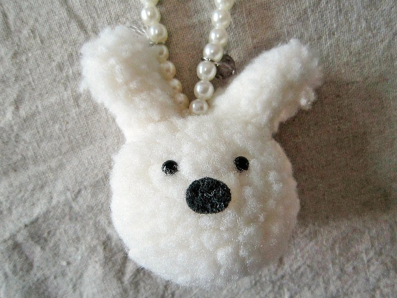White Bonnie Bunny Bag Charm/Key Ring - Charms - Other Materials 