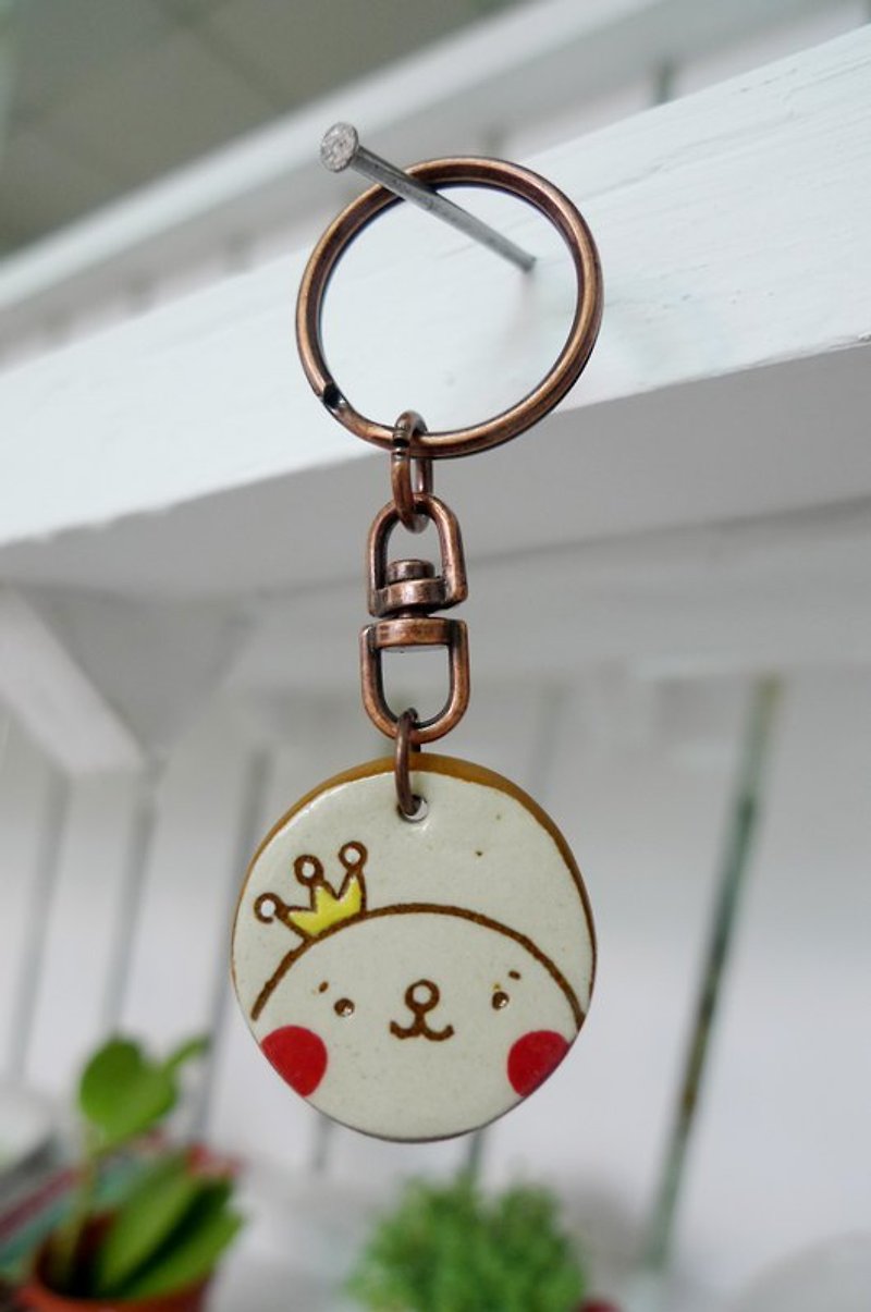 Protagonist key ring - Charms - Other Materials Brown