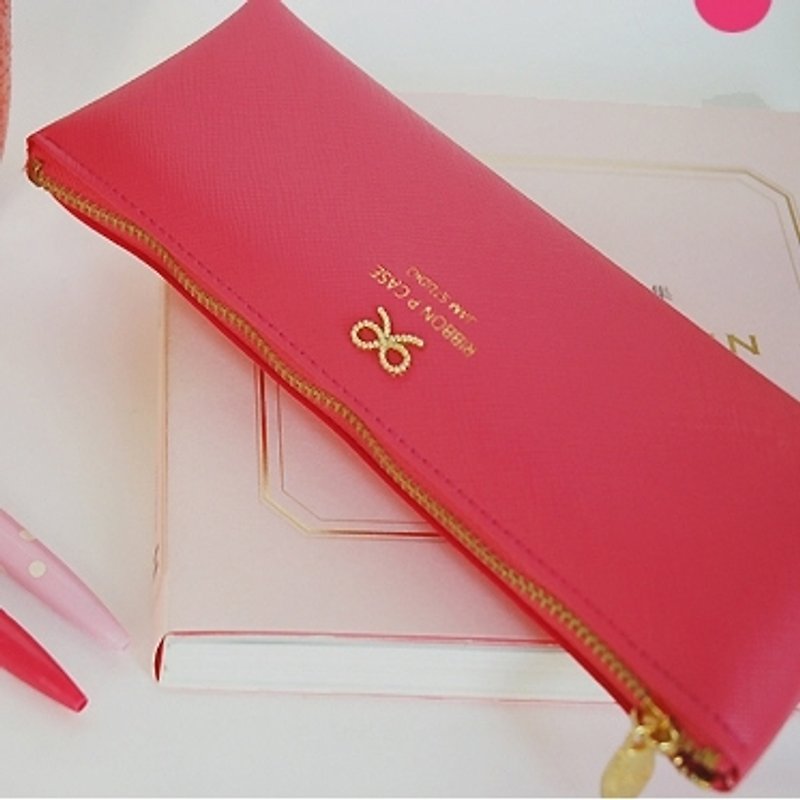 Dessin x Jamstudio- bow classic pencil -Hotpink, JSD73112 - Pencil Cases - Other Materials Red