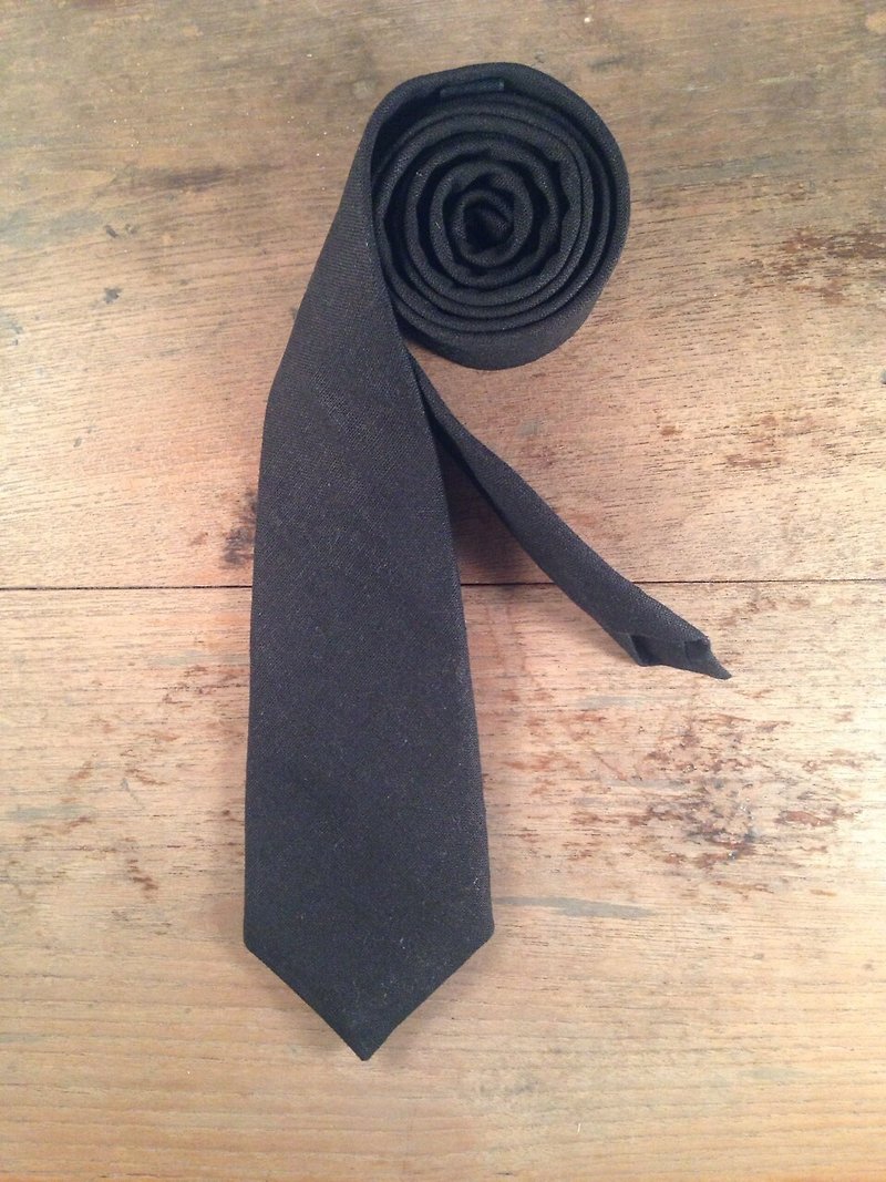 Necktie Black - Ties & Tie Clips - Other Materials Black
